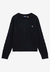 Polo Ralph Lauren Cable Knit Wool Sweater Navy 211A91216003WO/R_POLOR-HN