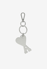 AMI PARIS Ami De Coeur Keyring Silver UKR906369/T_AMI-905