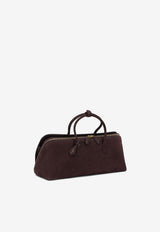 Alaïa Large Delta Nubuck Calfskin Bag Brown AA1L1016CA214332_8ef0d749-a0de-4ec1-8dd8-5e5777dfdbe4
