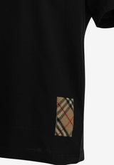 Burberry Checked Patch T-shirt Black 8132921_2b7e57cc-8b96-46ed-8413-c20de3d33572