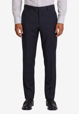Tagliatore Napoli Single-Breasted Virgin Wool Suit Blue 2FNJ22B01-070001-B5713