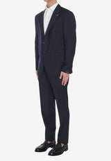 Tagliatore Napoli Single-Breasted Virgin Wool Suit Blue 2FNJ22B01-070001-B5713