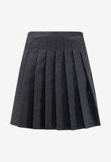MM6 Maison Margiela Pleated Zip Skirt Gray S52MC0024M35436899_ANTHRACITE_70014105