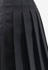 MM6 Maison Margiela Pleated Zip Skirt Gray S52MC0024M35436899_ANTHRACITE_70014105