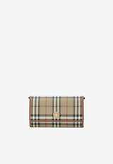 Burberry Coated Check Chain Clutch Beige 8109798154367/T_BURBE-A9534