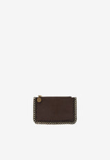 Stella McCartney Falabella Faux Leather Zip Cardholder Brown 7P0094WP0735/T_STELL-7745