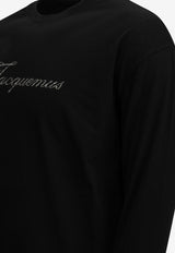 Jacquemus Signature Logo Long-Sleeved T-shirt Black TSU00351AJ00289BLACK_f8d9cf65-0a0b-456e-88f2-77241e523455