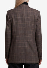 Tagliatore Jasmine Prince of Wales Double-Breasted Jacket Multicolor JJASMINE10B-340361-ET842