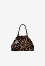 Stella McCartney Mini Falabella Leopard Print Drawstring Bag Brown 7B0144WP0742/T_STELL-2018