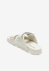 Miu Miu Matelassé Nappa Sandals White 5XX64001088T/T_MIU-F0009