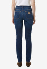 Dolce & Gabbana Logo Plaque Skinny Jeans Blue FTDNOD-G8PT6-S9001