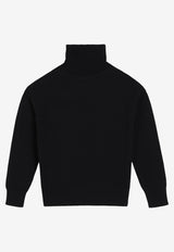 AMI PARIS Ami De Coeur Turtleneck Sweater Black UKS839U018/T_AMI-009