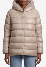 Herno Ultralight Down Jacket with Faux Fur Beige PI002312D-12017Z-1985