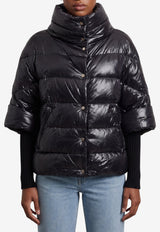 Herno Cape-Style Puffer Jacket Black PI002256D-12017Z-9300
