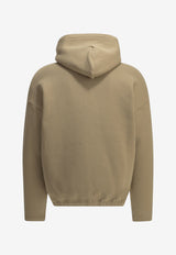 Autry Zip-Up Hooded Logo Sweatshirt Beige HIPX121N_0f515292-37c6-4601-afe8-12dc65935fa9