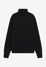 AMI PARIS Ami De Coeur High-Neck Sweater Blue HKS827001/T_AMI-414