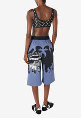 Marine Serre Moon Print Sports Bra Black WTO501ACJER0003_IT99