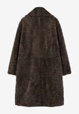Tom Ford Reversible Open Shearling Coat Coffee CPF719FUX164CFB_COFFEEBLACK_70014435