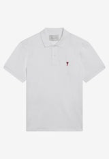 AMI PARIS Ami De Coeur Polo T-shirt White BFUPL001U760/T_AMI-100