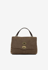 Zanellato Small Postina Nubuck Leather Handbag Brown POSTINA JONES NABUK S0680900070000Z1164_e4d51d85-9219-4215-8608-32263c0685db