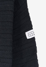 MM6 Maison Margiela Destroyed Wool Sweater Blue S52HL0031M13040900_BLACK_70014376