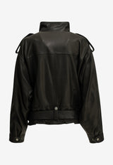 Isabel Marant Farza Leather Jacket Black 26AVE0744FAD3B04I01BK_532400be-55b6-4441-9b26-55e7f141fd19