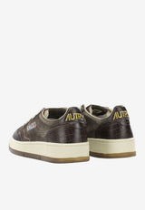 Autry Medalist Suede and Leather Low-Top Sneakers Brown AULWCJ01_652e5b0b-1794-4cf4-a385-77be655757bc