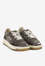 Autry Medalist Suede and Leather Low-Top Sneakers Brown AULWCJ01_652e5b0b-1794-4cf4-a385-77be655757bc