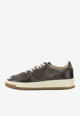 Autry Medalist Suede and Leather Low-Top Sneakers Brown AULWCJ01_652e5b0b-1794-4cf4-a385-77be655757bc