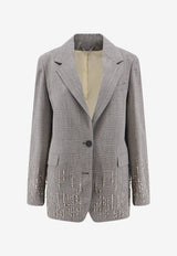 Golden Goose DB Maia Single-Breasted Wool Blazer Gray GWP02069P00231760567_GREY SHADES_41114731