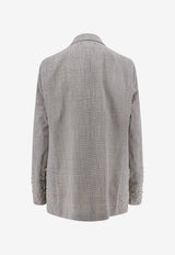 Golden Goose DB Maia Single-Breasted Wool Blazer Gray GWP02069P00231760567_GREY SHADES_41114731