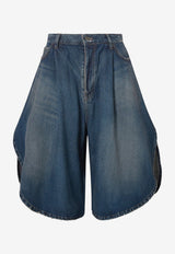 Balenciaga Tulipano Bermuda Shorts Blue 872219TRW614060_DARK OCEAN_44824457
