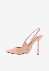 Le Silla Chanel Vivienne 10 Patent Leather Slingback Pumps Nude 4206D090BXPPGSL986_NUDE_70331823