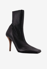 Alaïa 90 Square-Toe Ankle Boots Black AA3O2018I106999_NOIR_44245628