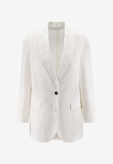 Brunello Cucinelli Single-Breasted Blazer White MQ9867292C001_White_58257022
