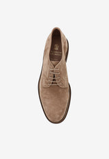 Brunello Cucinelli Suede Lace-Up Shoes Beige MZUPAIT654C4298_KOALA_58257029