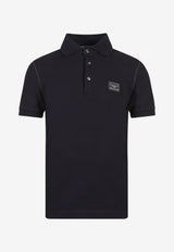 Dolce & Gabbana Brand Label Polo T-shirt Black G8PL4TG7F2HN0000_Black_60042266
