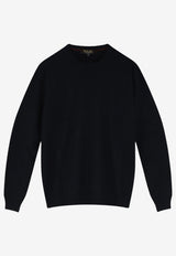 Loro Piana Classic Baby Cashmere Sweater Black FAN1201M047_BLACK-GREY MELANGE_70281670