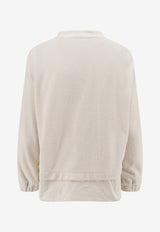 Moncler Zip-Up Bouclé Bomber Jacket White L10938G0002689BDU050_White_61128972