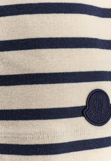 Moncler Logo Patch Stripe Mini Shorts Multicolor L10938H0001089BEBF07_Black_61128973