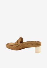 MM6 Maison Margiela 40 Suede Leather Mules Brown S66WX0074P7704T2173_Ermine_57986636