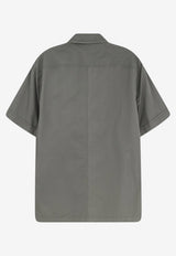 Dolce & Gabbana Logo Patch Short-Sleeved Shirt Gray G50E3TFU5YPN0755_GRIGIO SCURO 4_40005344