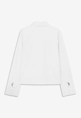 The Frankie Shop Tila Oversized Shirt White CHFS21931000WHITE_WHITE_70332367