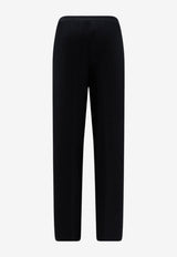 Loro Piana Petunia Cashmere Knit Pants Black FRM03108000_BLACK_70281685