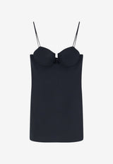 Givenchy Satin Mini Corset Dress Black BW22XQ164K001_BLACK_40017625