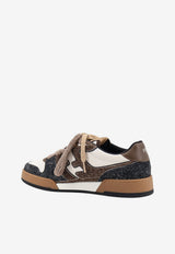 Fendi Match Leather Low-Top Sneakers Multicolor 7E1926AY1PF1WCO_ASFALTO+TED+BIANCO U_42821565