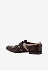 Church's Shanghai Flex Monk Strap Shoes Brown EOB1079QGF0XZE_Ebony ecru_44130221