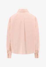 The Frankie Shop Arlen Boxy-Fit Sleeved Shirt Pink CHFS21918621FADEDPINK_FadedPink_70332008