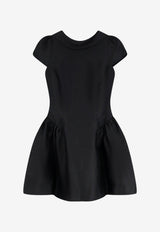 Self-Portrait Taffeta Flared Mini Dress Black PF26097SBBLACK_BLACK_70013823