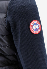 Canada Goose Hybridge Padded Wool Zip-Up Cardigan Navy 6830M9858_NOCTURNE_70331554